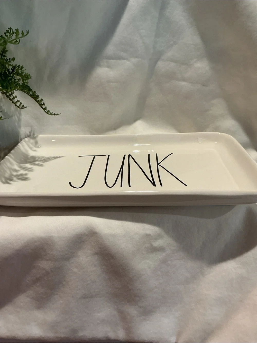 EUC - Rae Dunn Ceramic JUNK Tray